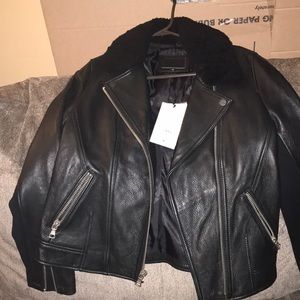 Leather cycle jacket